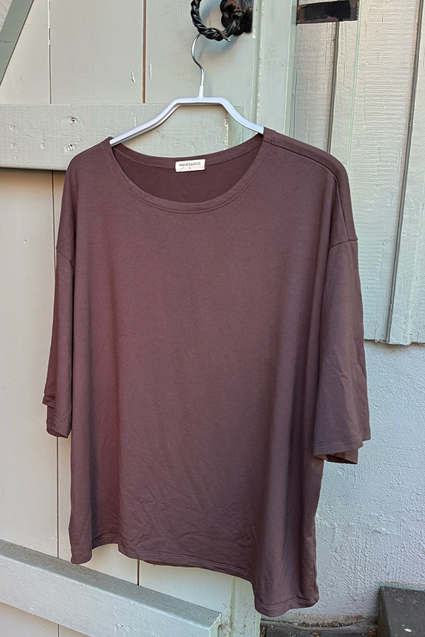 Movesgood - Olivia Top Dark Plum