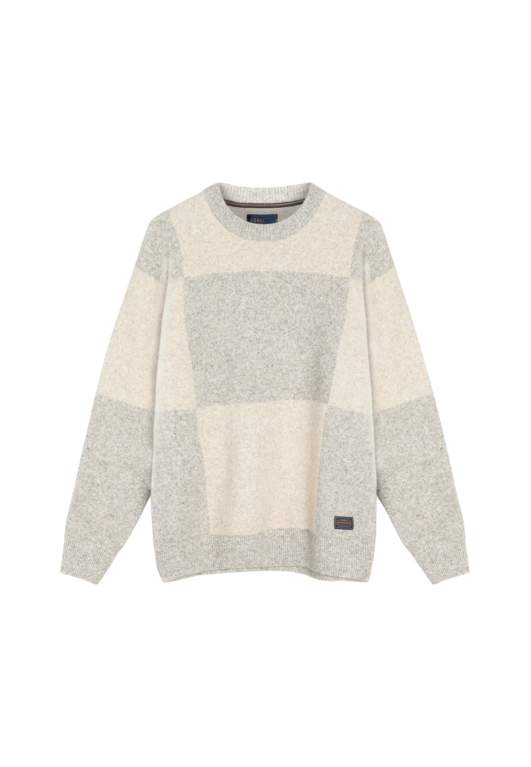 Signal - Vilmer Panel Knit - Mid Grey