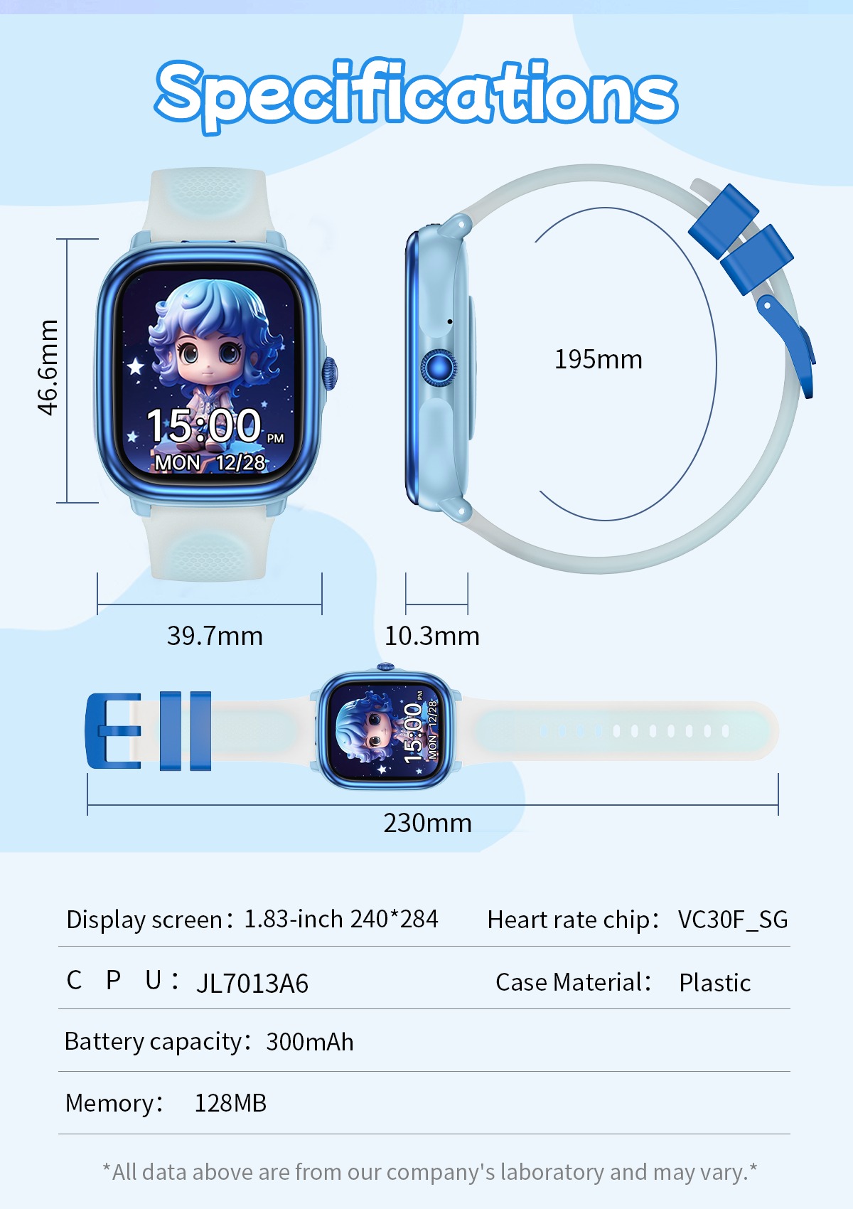 Safebuddy Smart Watch Kids GTM Blue - 21