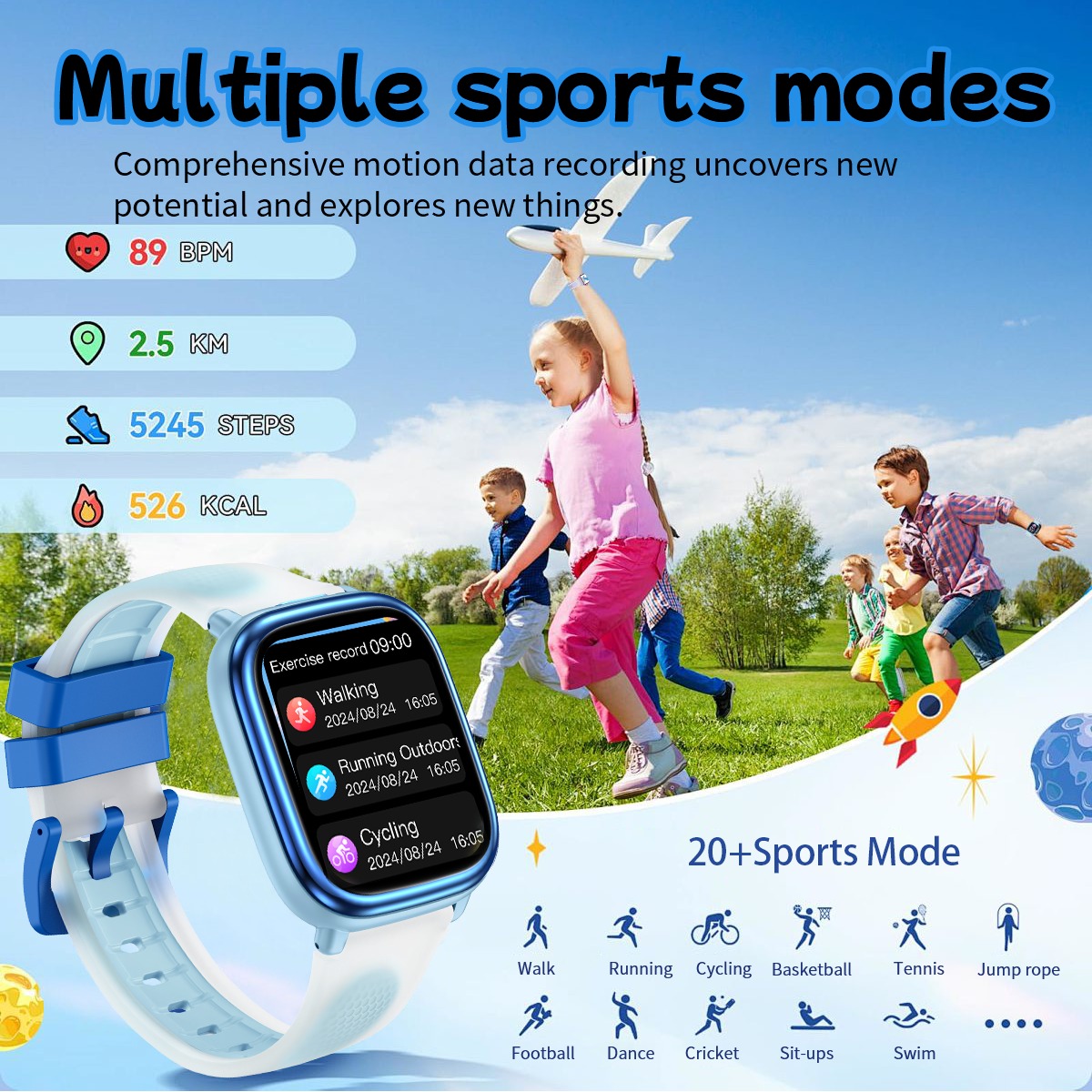 Safebuddy Smart Watch Kids GTM Blue - 14