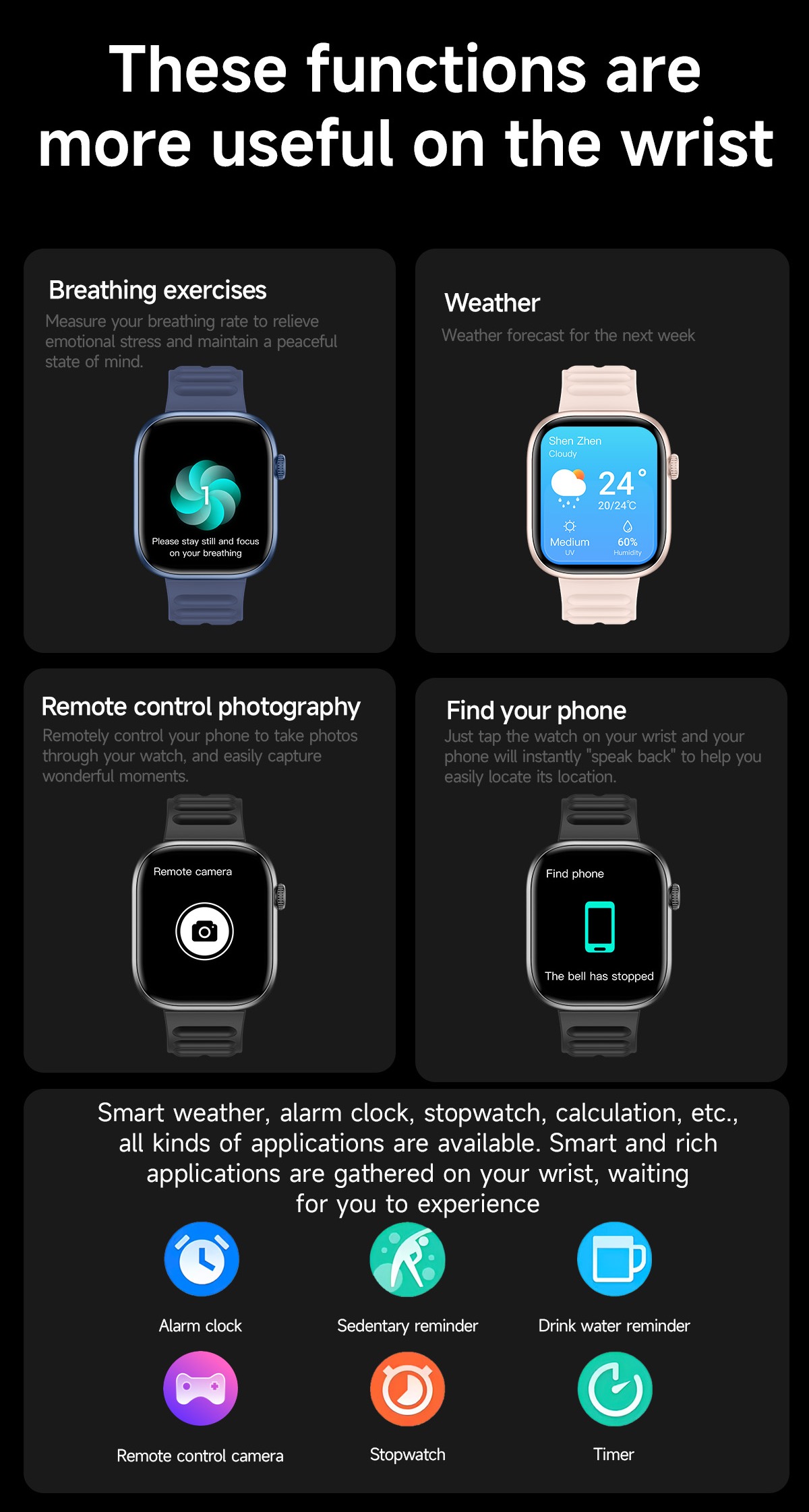 Philippe Palmer Smart Watch LP45 Black - 21