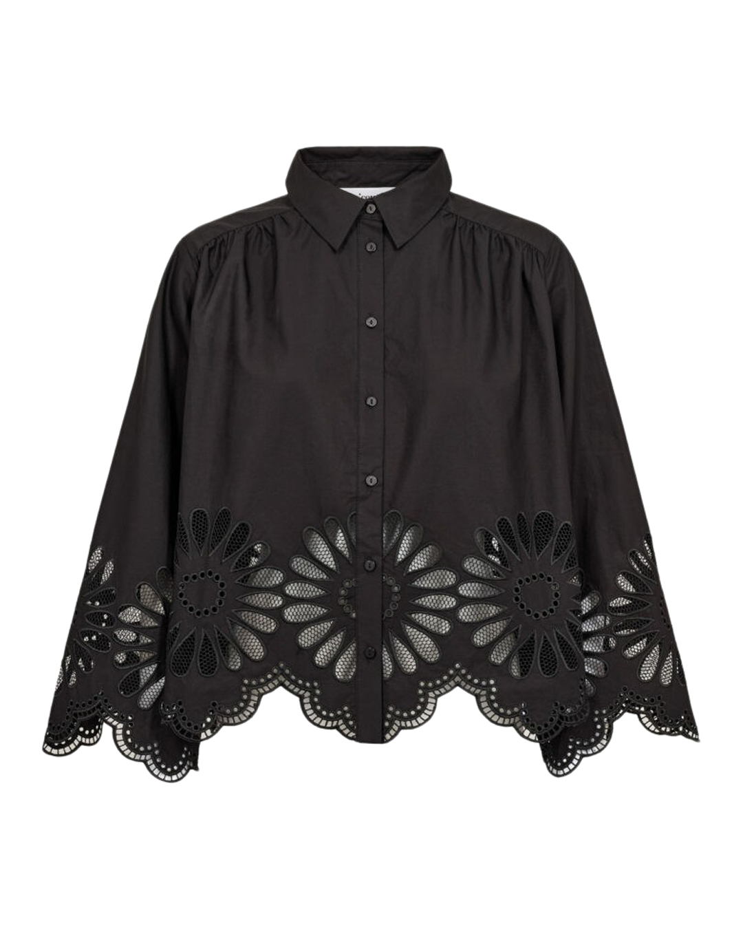 Blus Melise blombrodyr svart