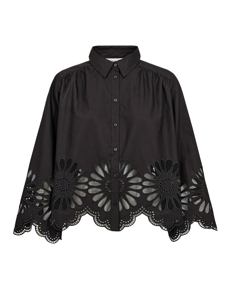 Blus Melise blombrodyr svart