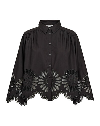 Blus Melise blombrodyr svart
