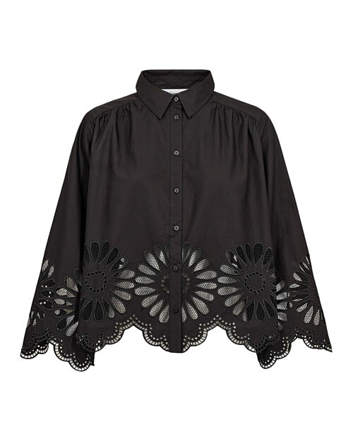 Blus Melise blombrodyr svart