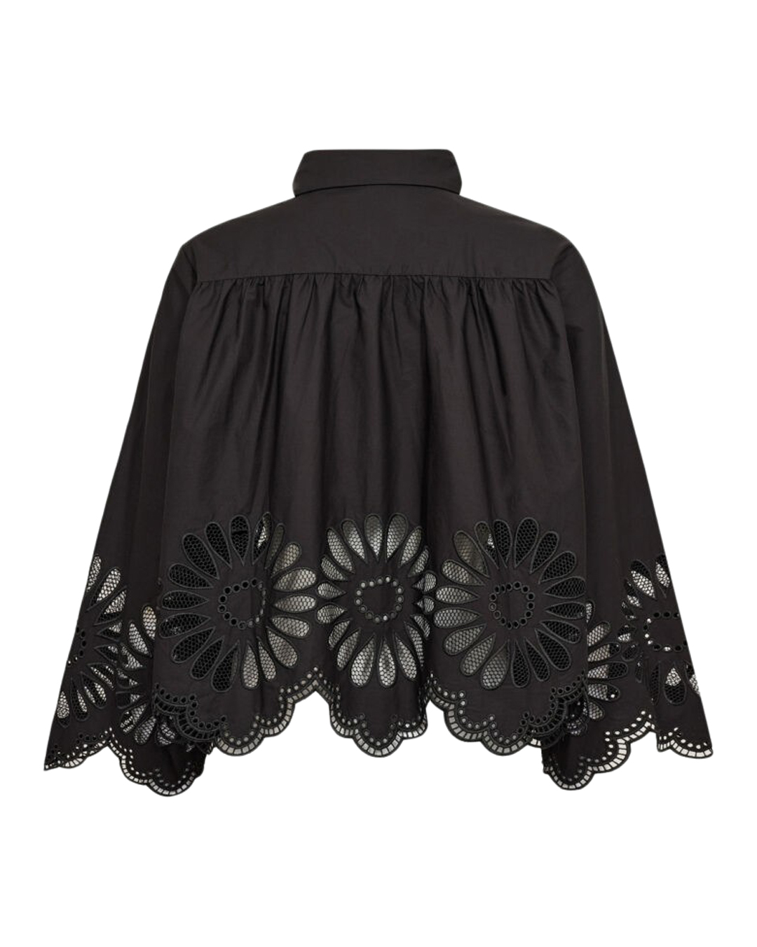 Blus Melise blombrodyr svart - 2