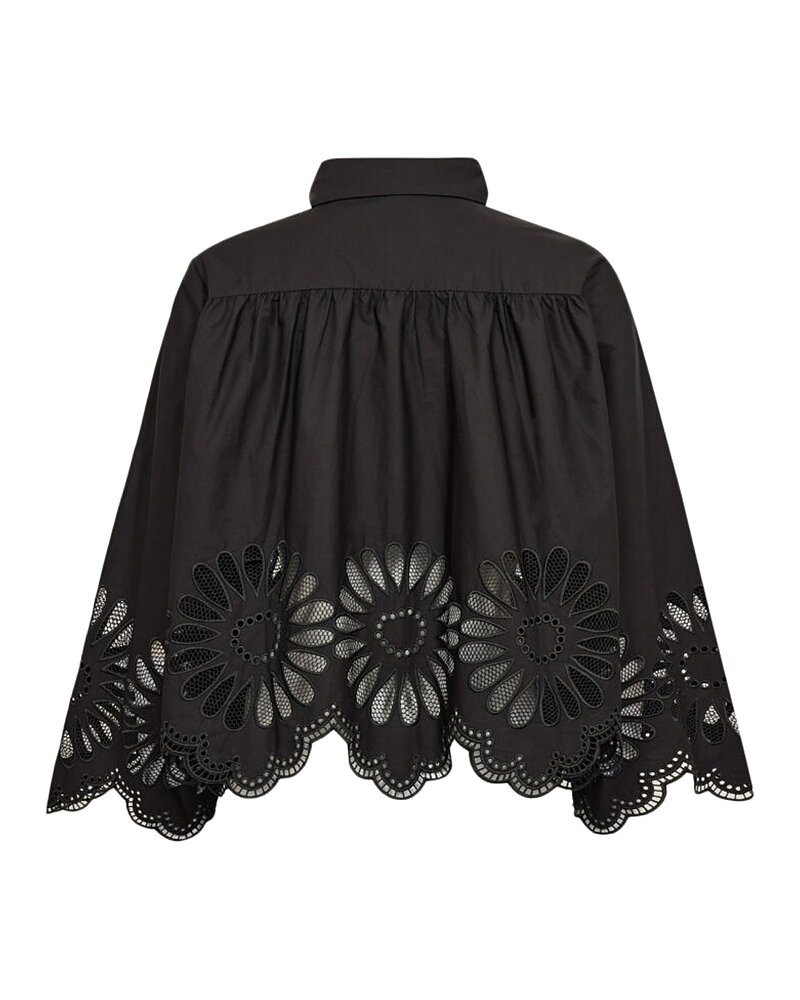 Blus Melise blombrodyr svart