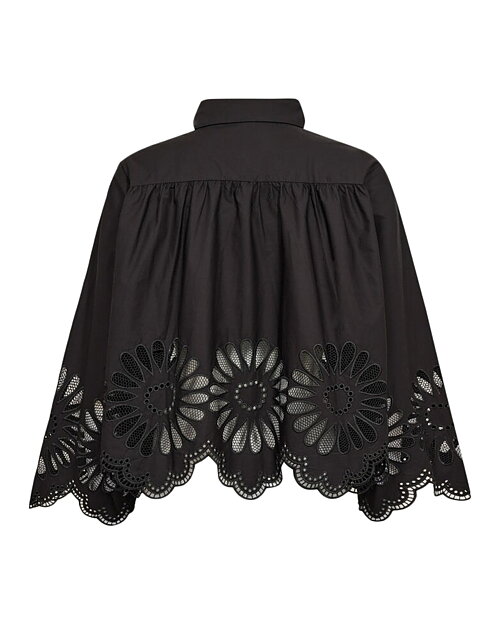 Blus Melise blombrodyr svart - 2