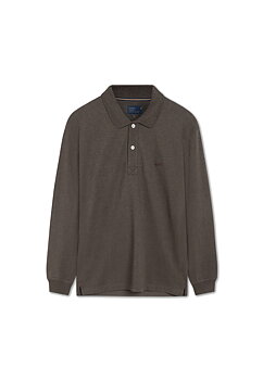 Signal - Neil LS Polo Shirt - Brown Coffee