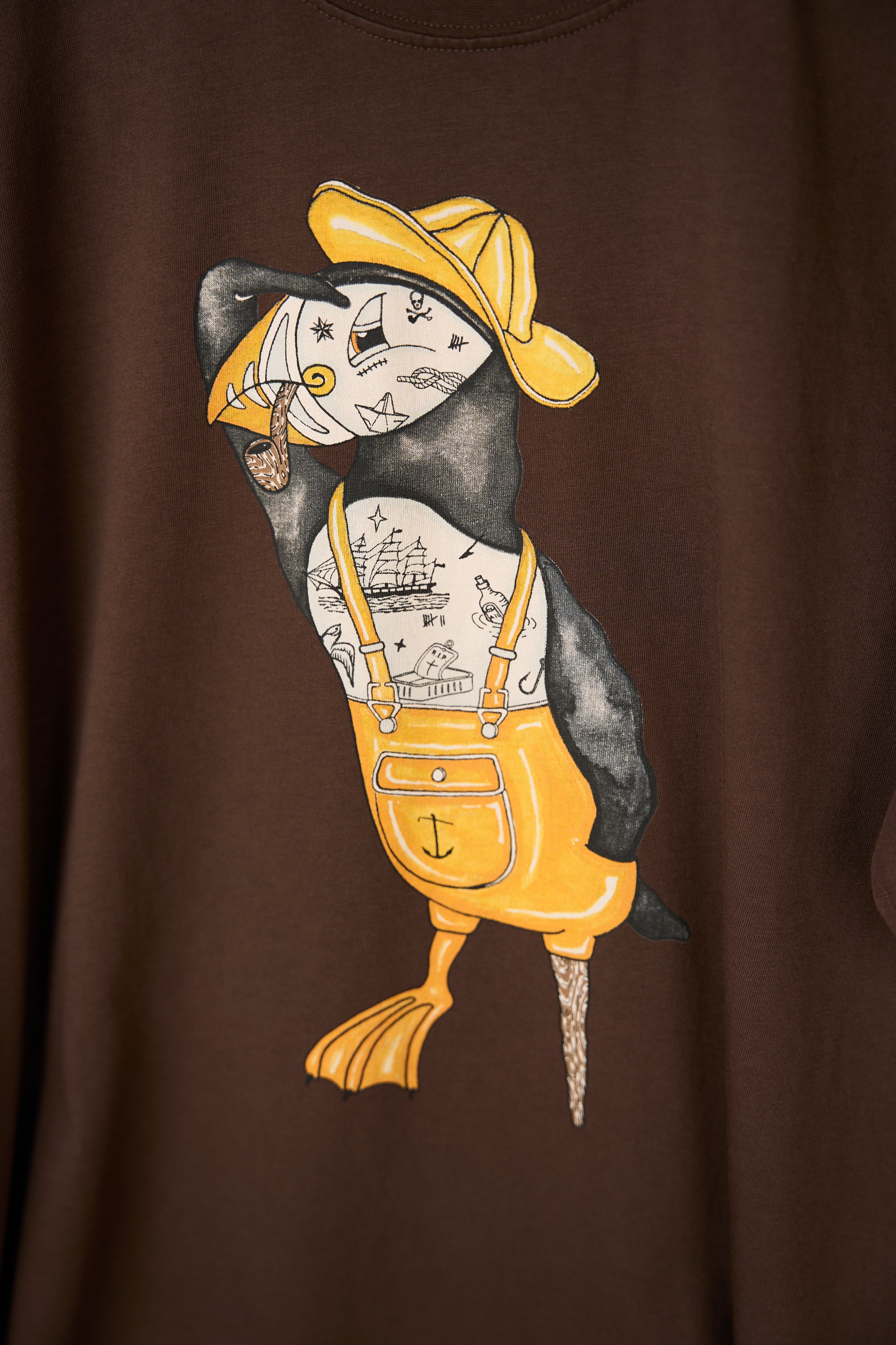 Lakor Sea Parrot Seaman T-shirt Chicory Coffee - 2