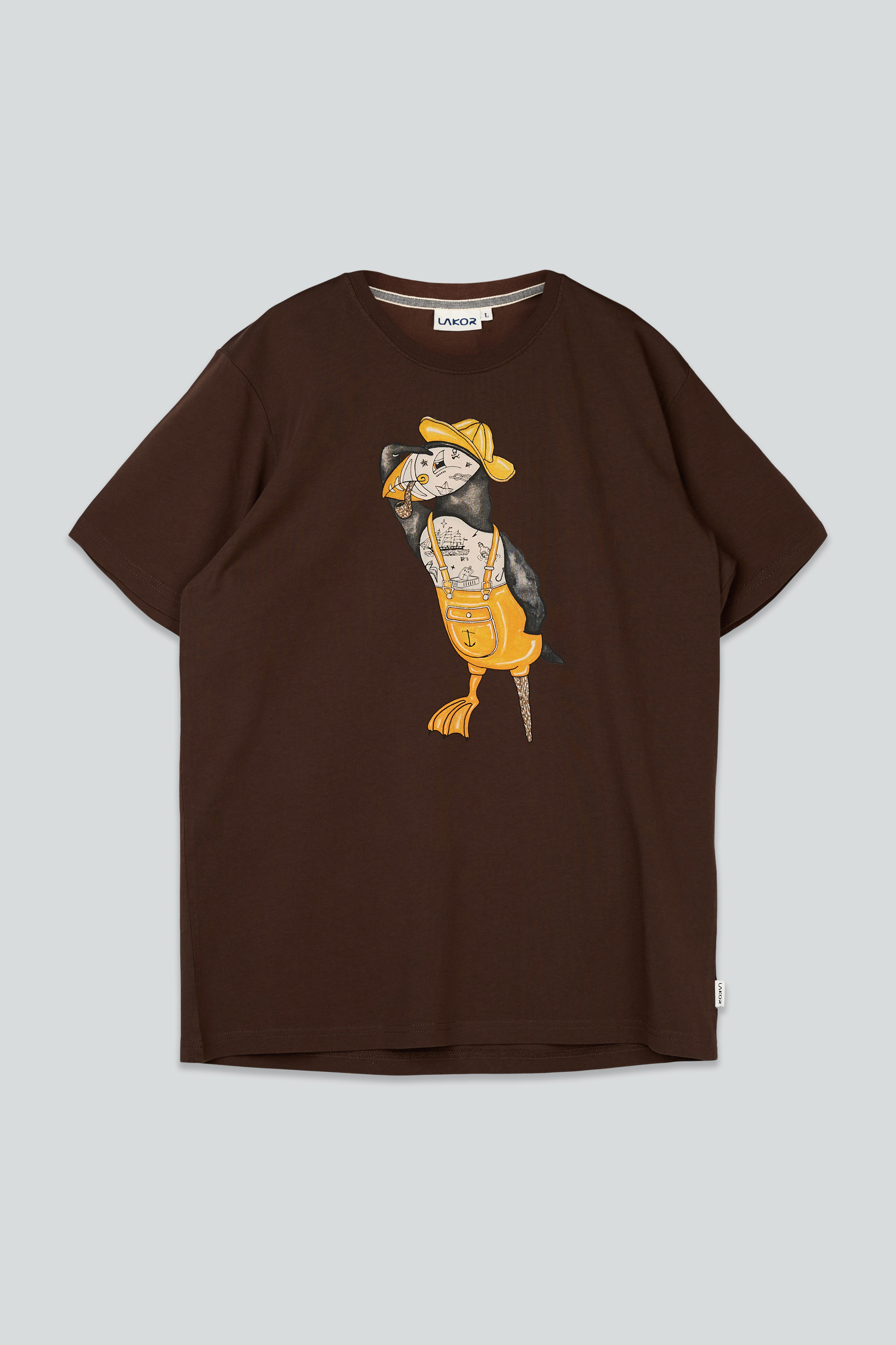 Lakor Sea Parrot Seaman T-shirt Chicory Coffee