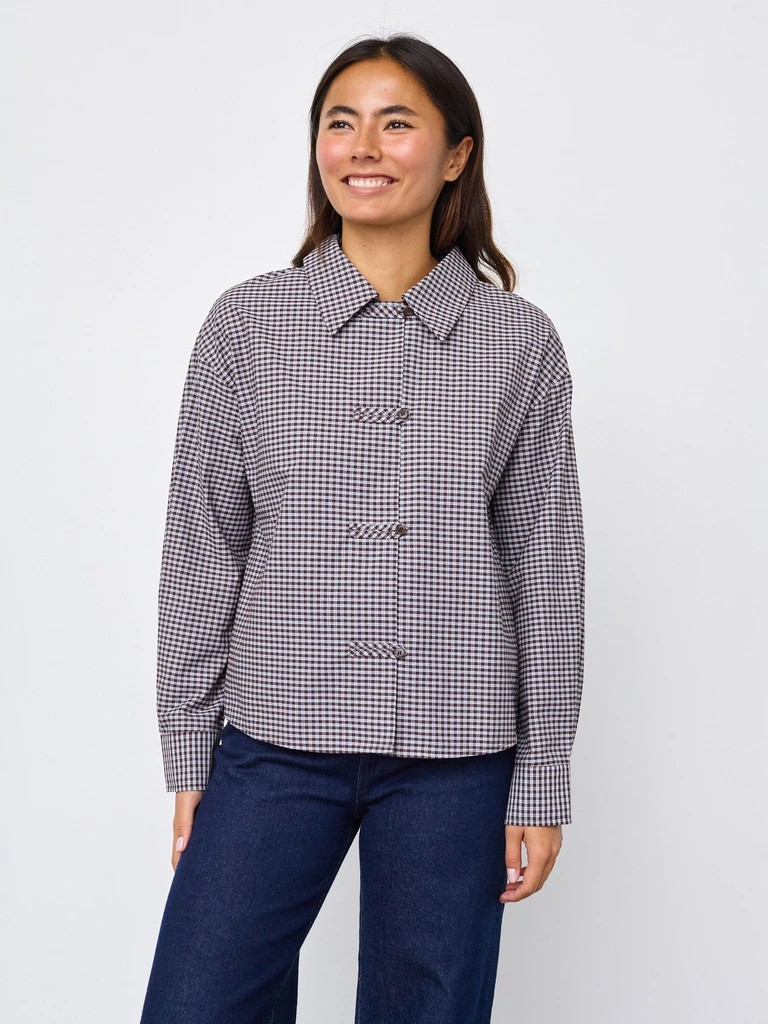 Victor Shirt - Brown Check - Sisters Point