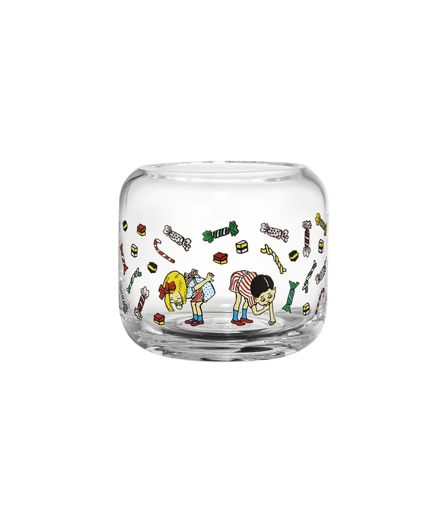 Pippi Longstocking candle holder/bowl 8 cm - Candy - 2