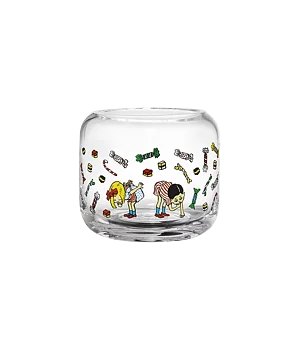 Pippi Longstocking candle holder/bowl 8 cm - Candy