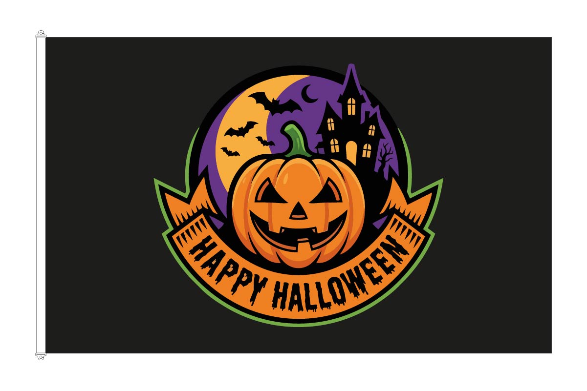 Halloween Happy flagga