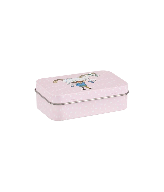 Pippi Longstocking tin box - Pippi and the Horse