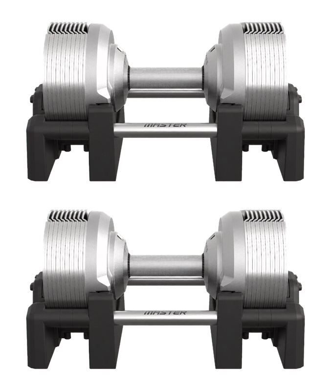 Master Elite Justerbara Hantlar 2x32,5 kg (Par) (Inkommer 2026-10-29) - 3
