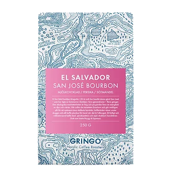 Gringo Nordic - San José Bourbon - El Salvador - Mellanrostade hela kaffebönor - 250g