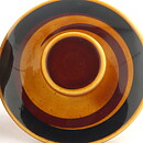 カールハリー・スタルハーネ  Tunaシリーズ  黄/茶色の装飾のシュガーボウル  11/7cm  1971年
