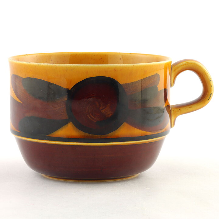 カールハリー・スタルハーネ  Tunaシリーズ  黄/茶色の装飾のティーカップ  (ソーサーなし)  1971年    [サンプル画像] 