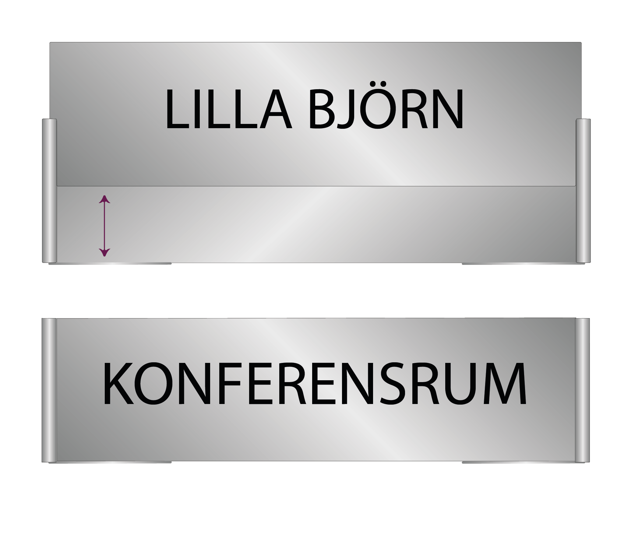 Flyttbar skylt - I  serien drop - 3