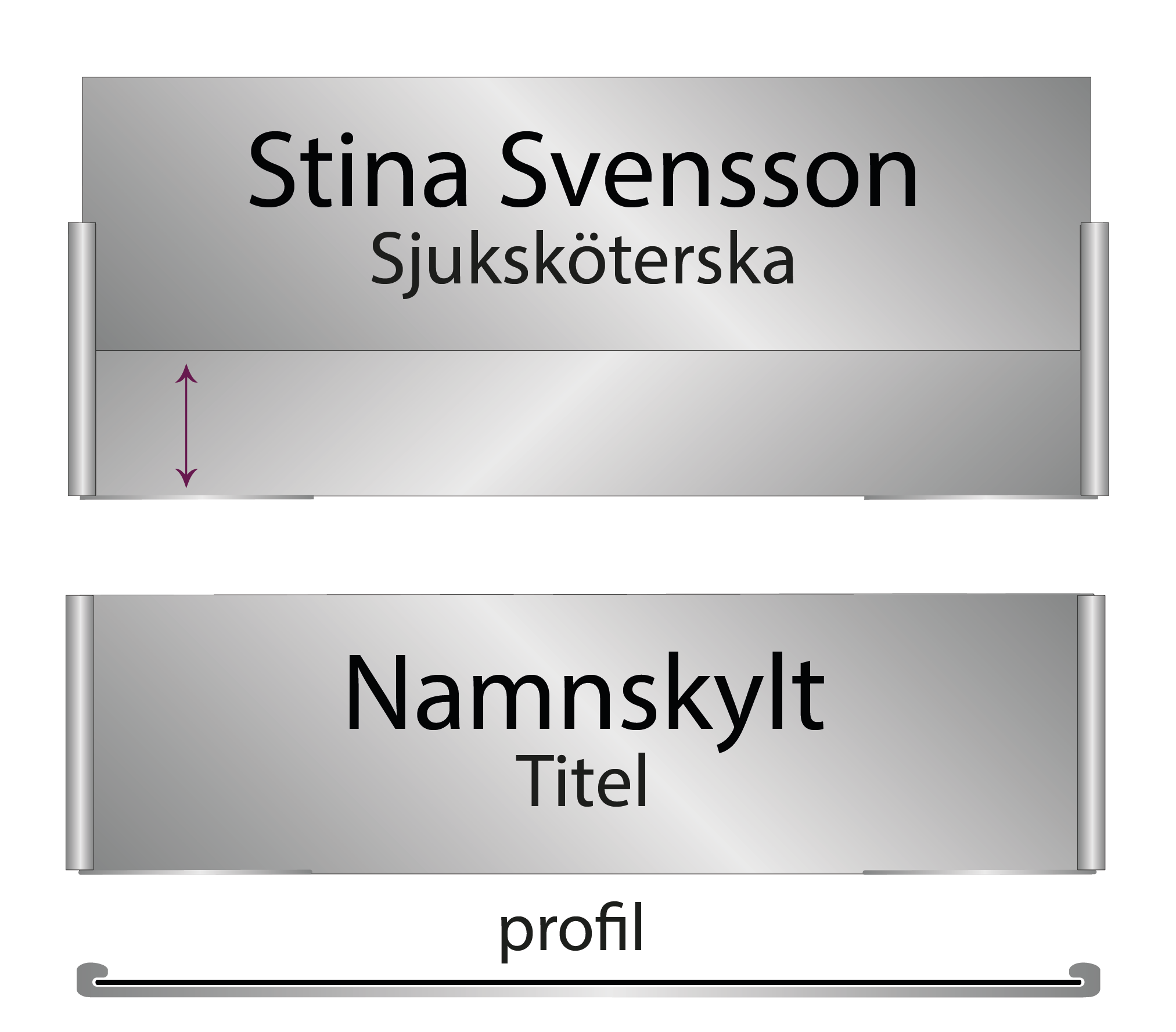 Flyttbar skylt - I  serien drop - 2