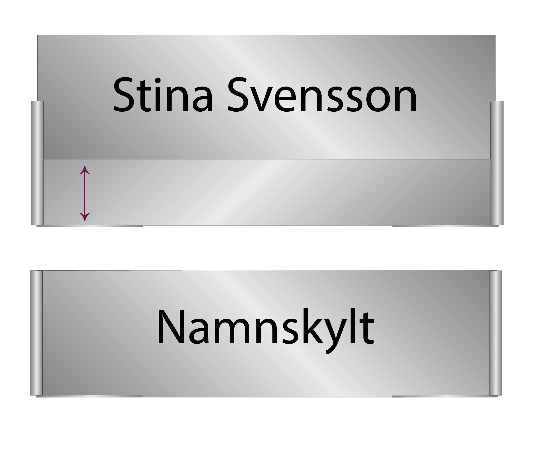 Flyttbar skylt - I  serien drop