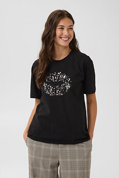 Gith sequin t-shirt black