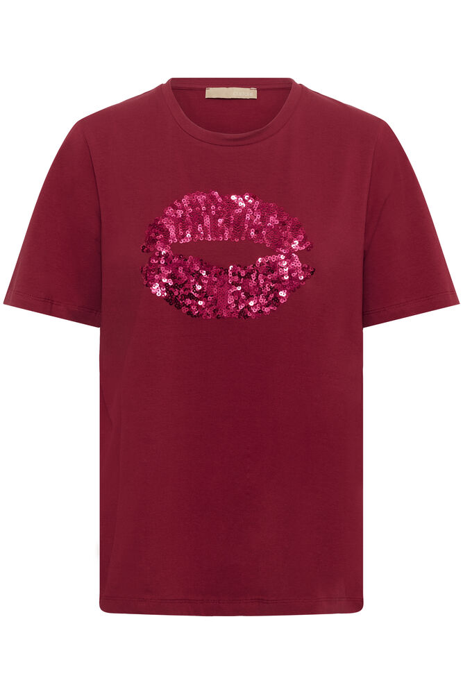 Gith sequin t-shirt red - 5