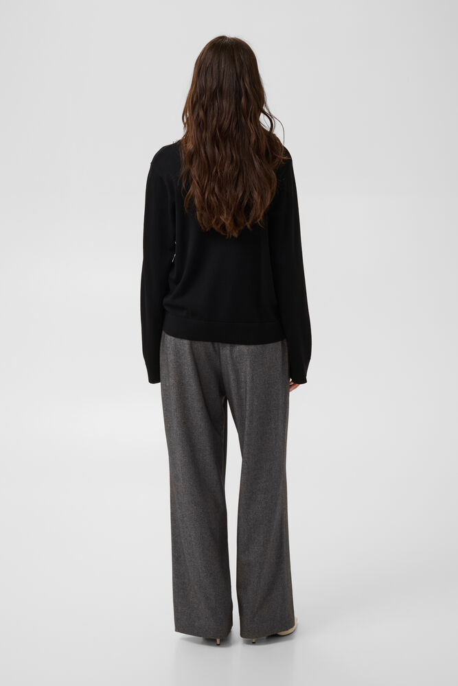 Annemarie V-neck pullover black - 3