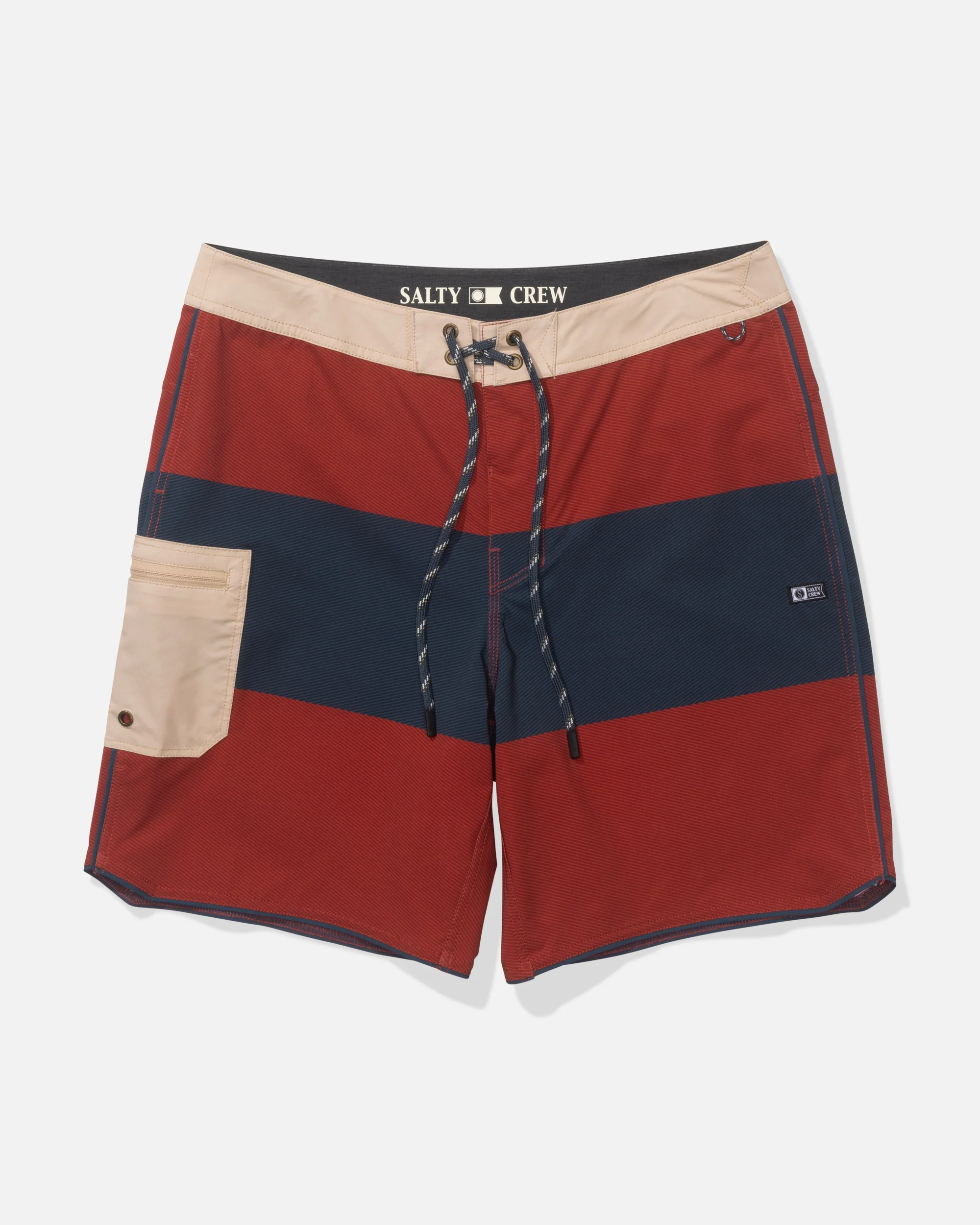 Salty crew boardshorts Session blocked washed red
