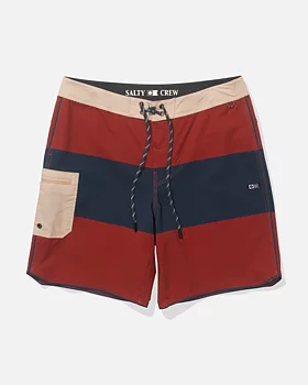 Salty crew boardshorts Session blocked washed red