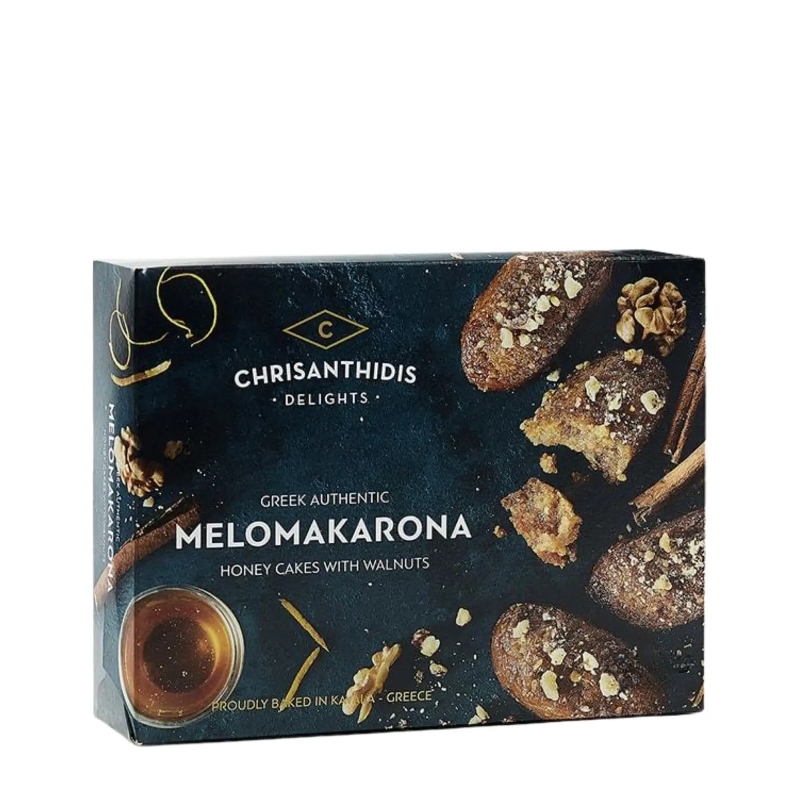 Traditionella grekiska kakor med honung, valnötter och kryddor Melomakarona 450 g 
