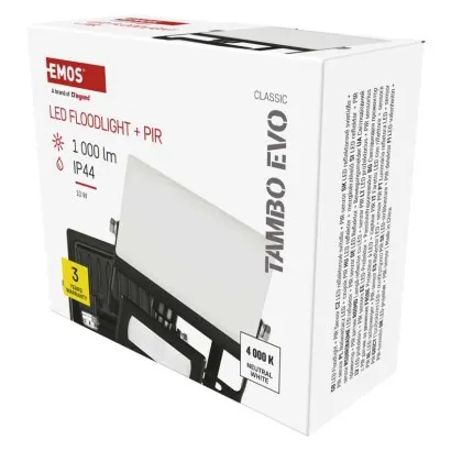 EMOS Strålkastare TAMBO EVO, 10W, 1000lm - Sensor - 10