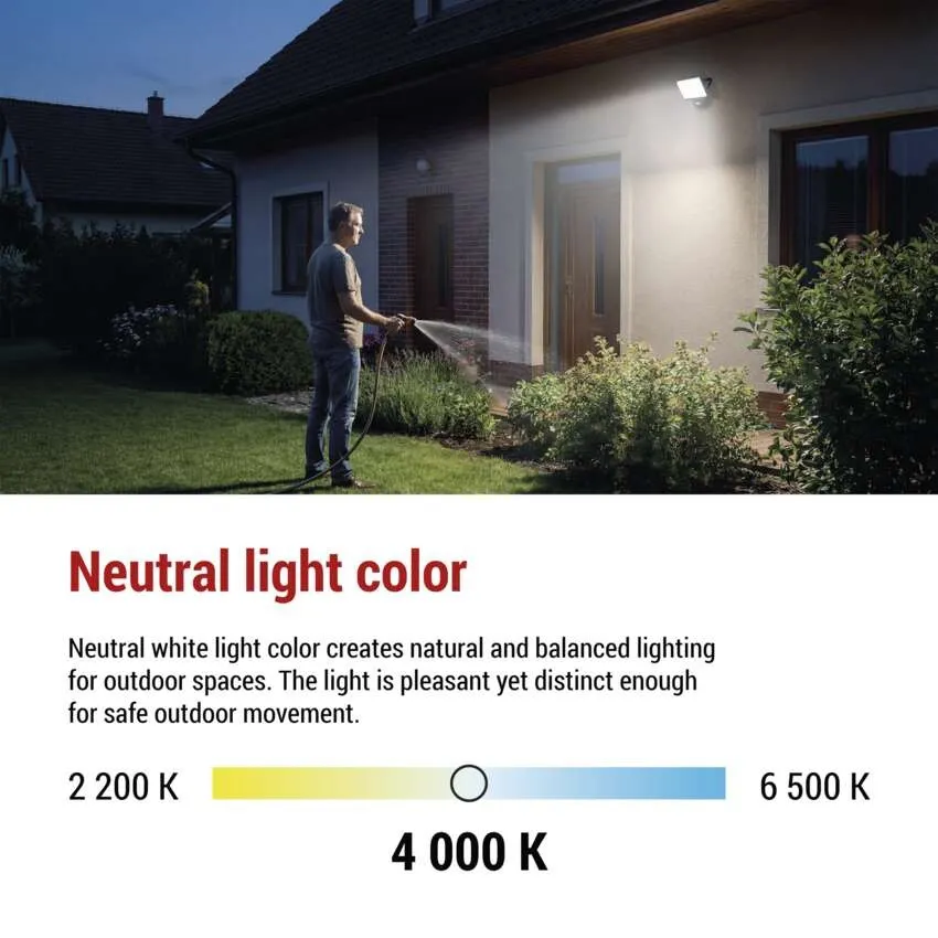 EMOS Strålkastare TAMBO EVO, 30W, 3000lm - Sensor - 12