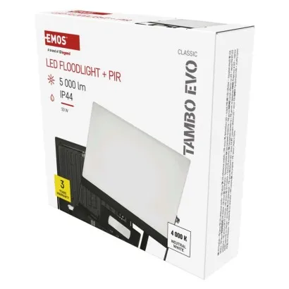 EMOS Strålkastare TAMBO EVO, 50W, 5000lm - Sensor - 4