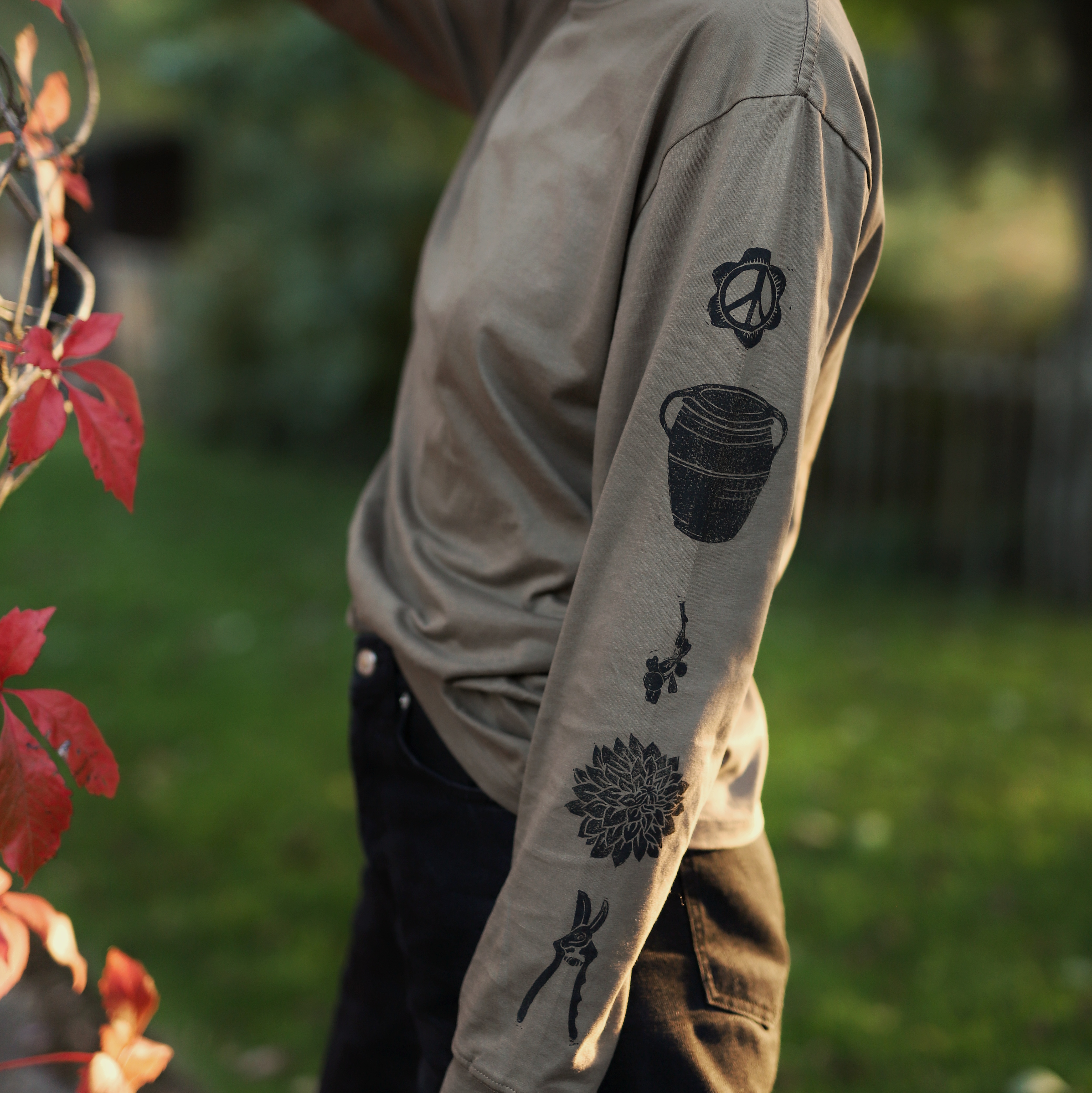Långärmad t-shirt – butik botanik 