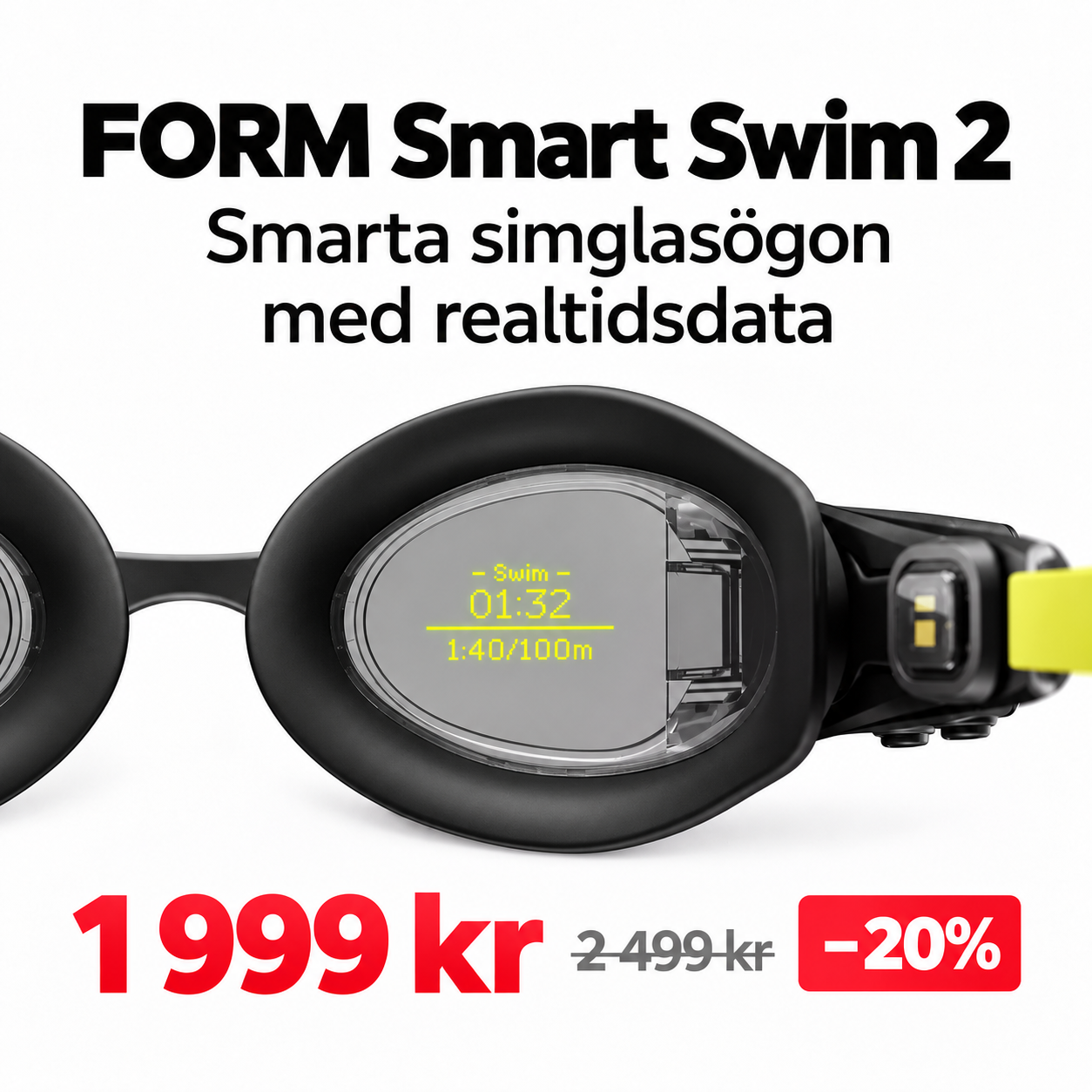 FORM Smart Swim 2 – des lunettes de natation connectées avec données en temps réel