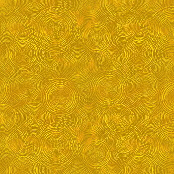 Tyg: Radiance Gold - Prickringar gult