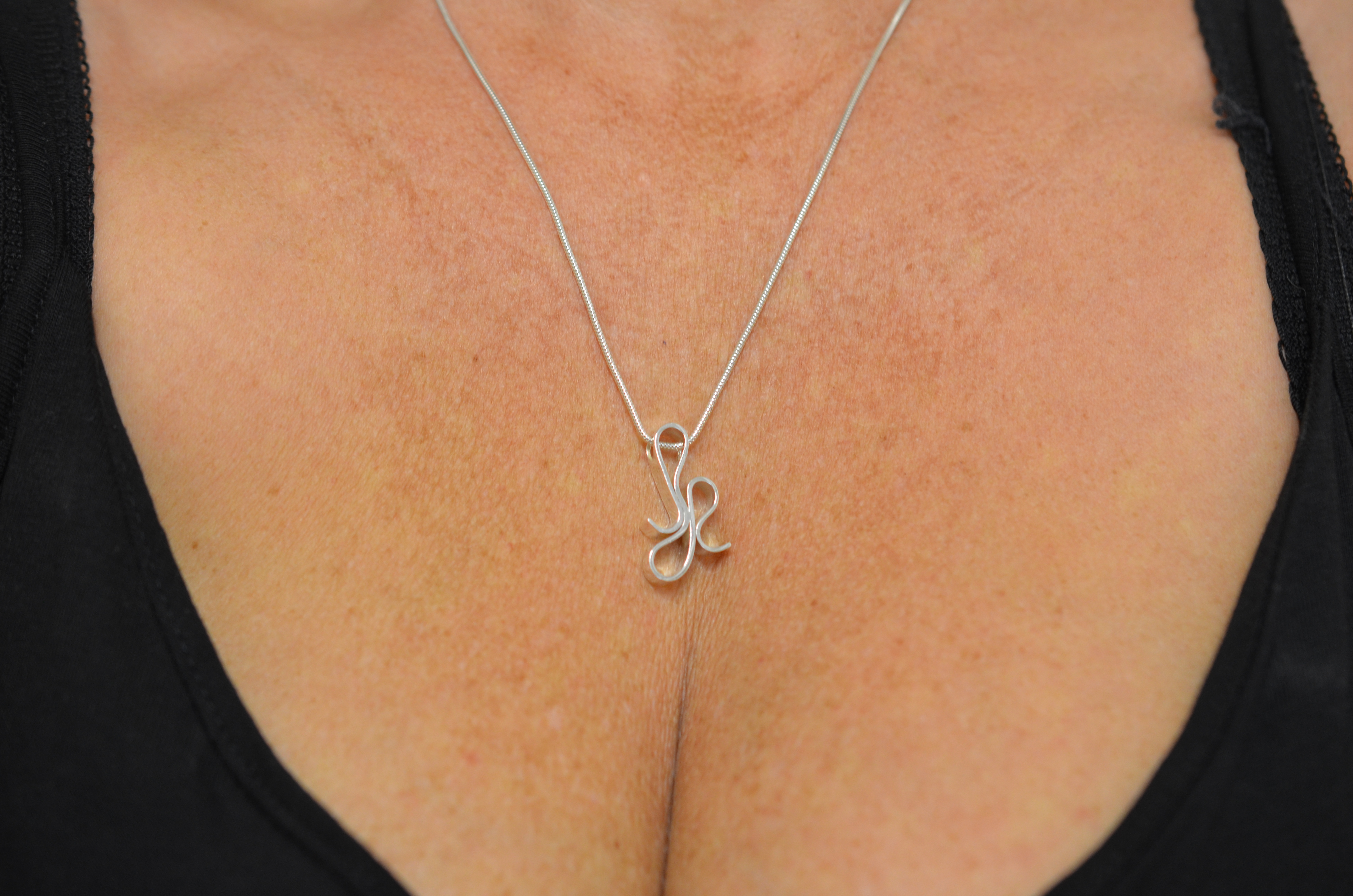 Second Hand Efva Attling silverhalsband "SWIRL" - 4