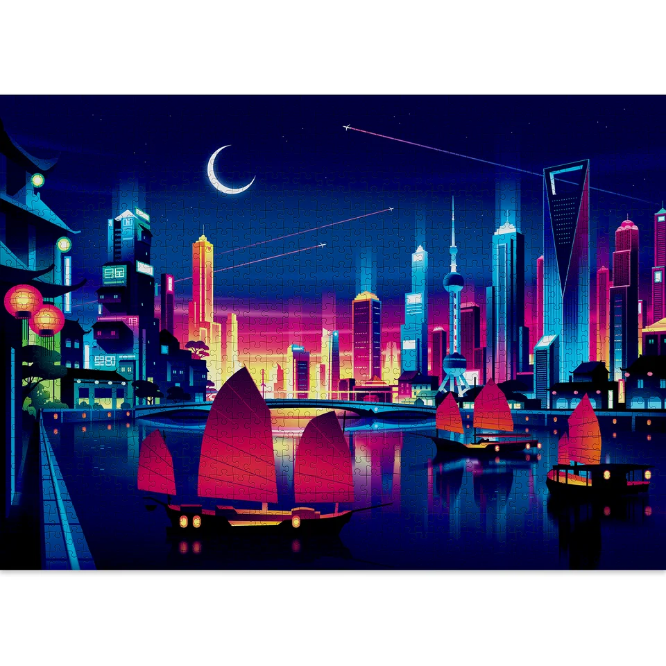 Cloudberries Skyline pussel – 1000 bitar - 2