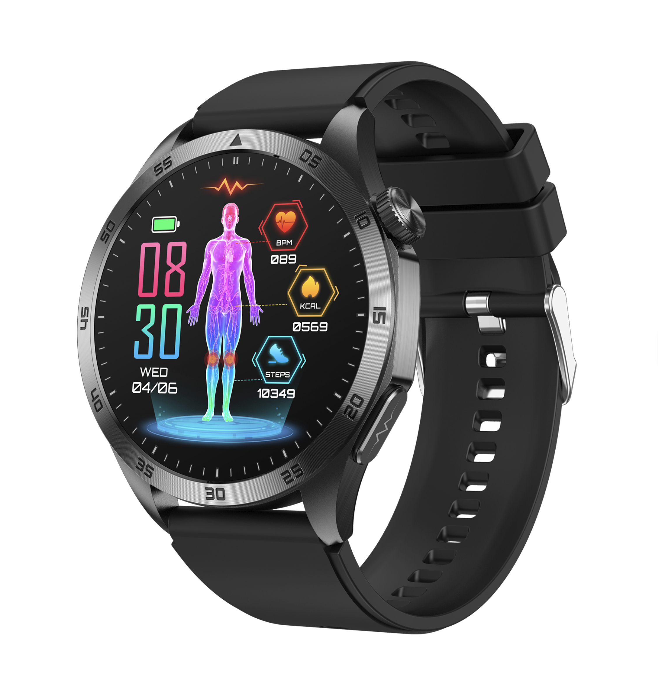 Philippe Palmer Smart Watch LP75 ECG Black