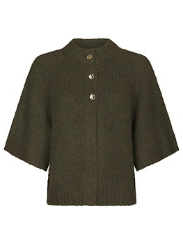 Neo Noir Benuta Fluffy Knit Cardigan Army
