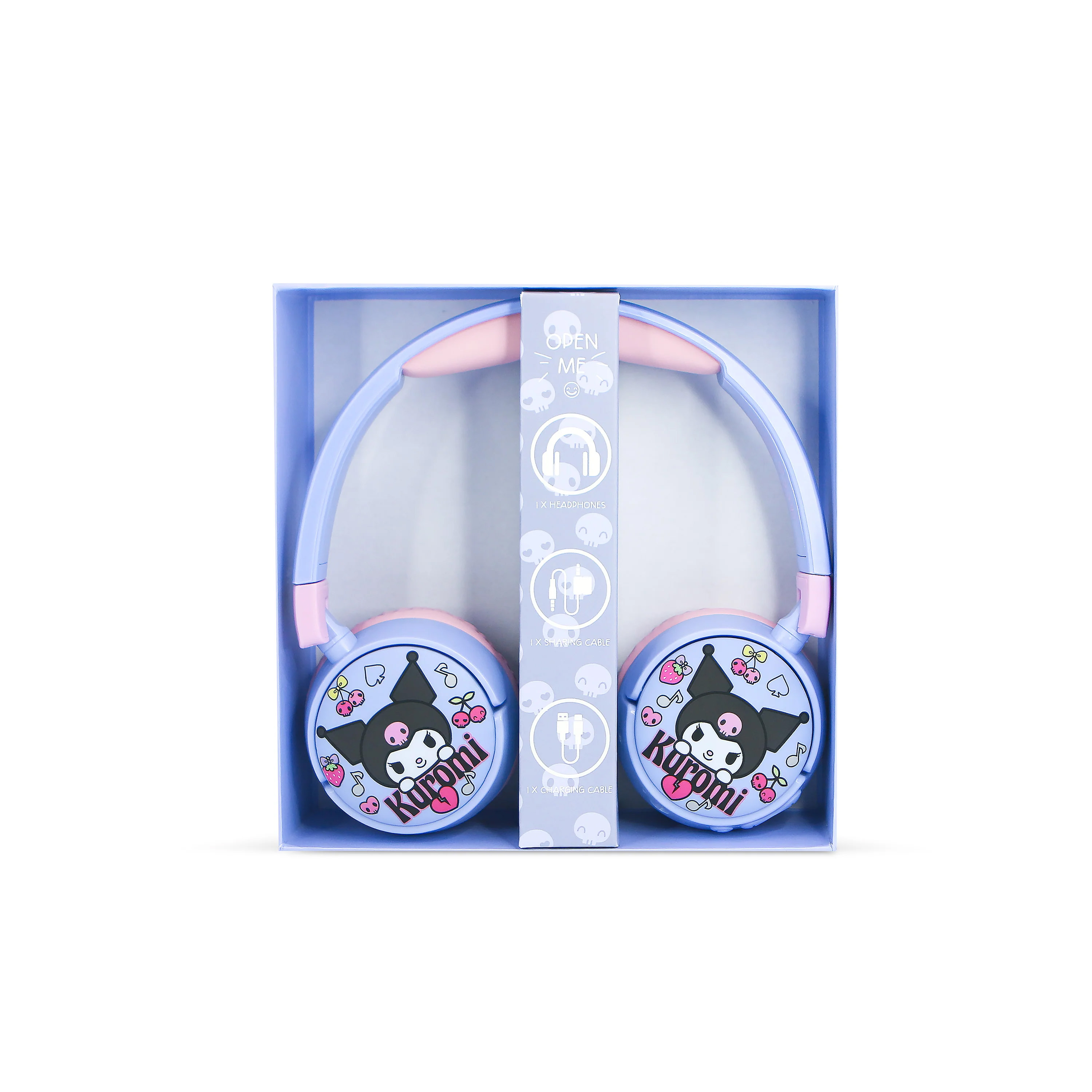 Kuromi Trådlösa Bluetooth Hörlurar - Lila och Rosa - 11