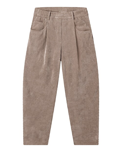 Manchesterbyxa Orchid barrel med resår bisquit beige - 6