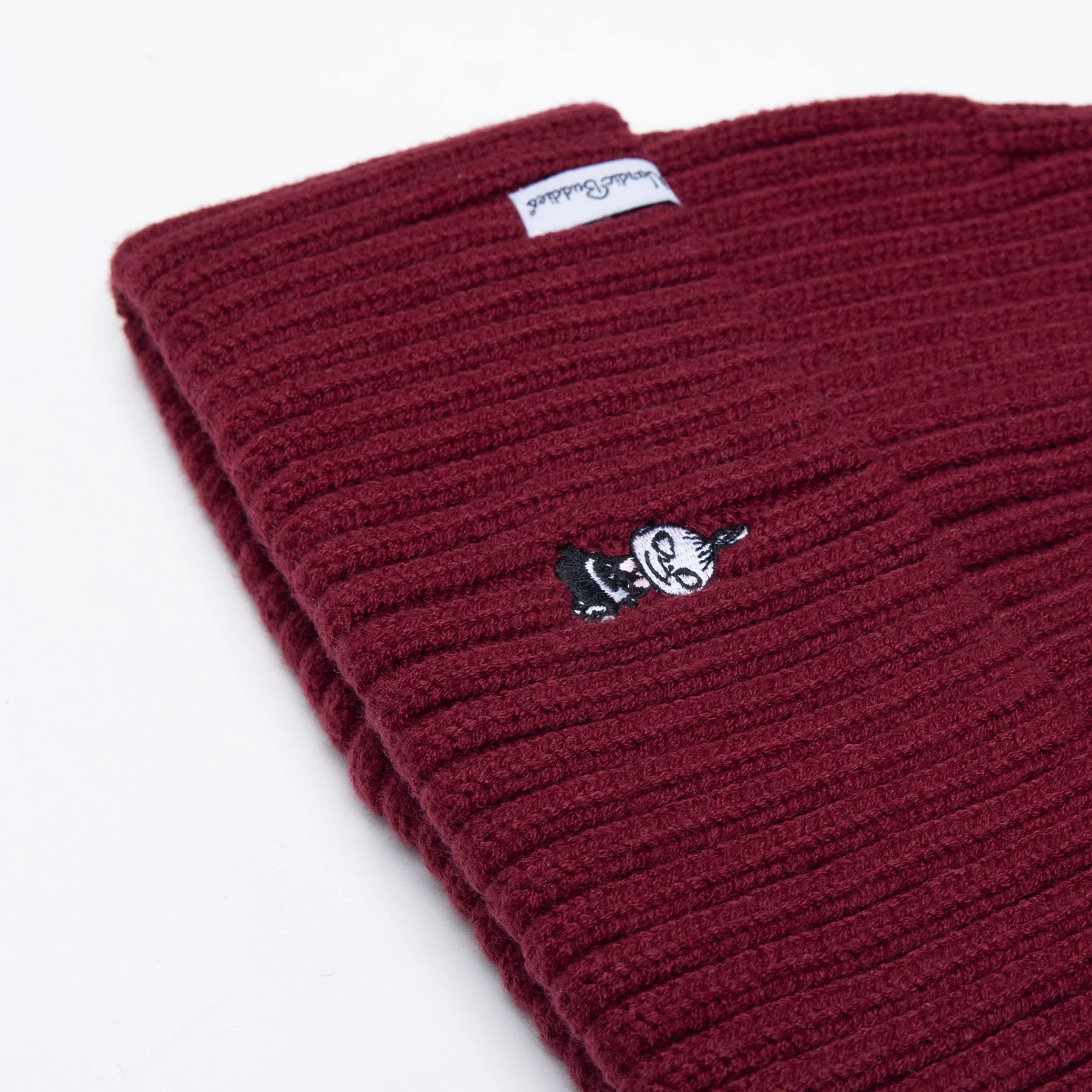 Little My Beanie Burgundy Embroidered - Adult, One size - 3