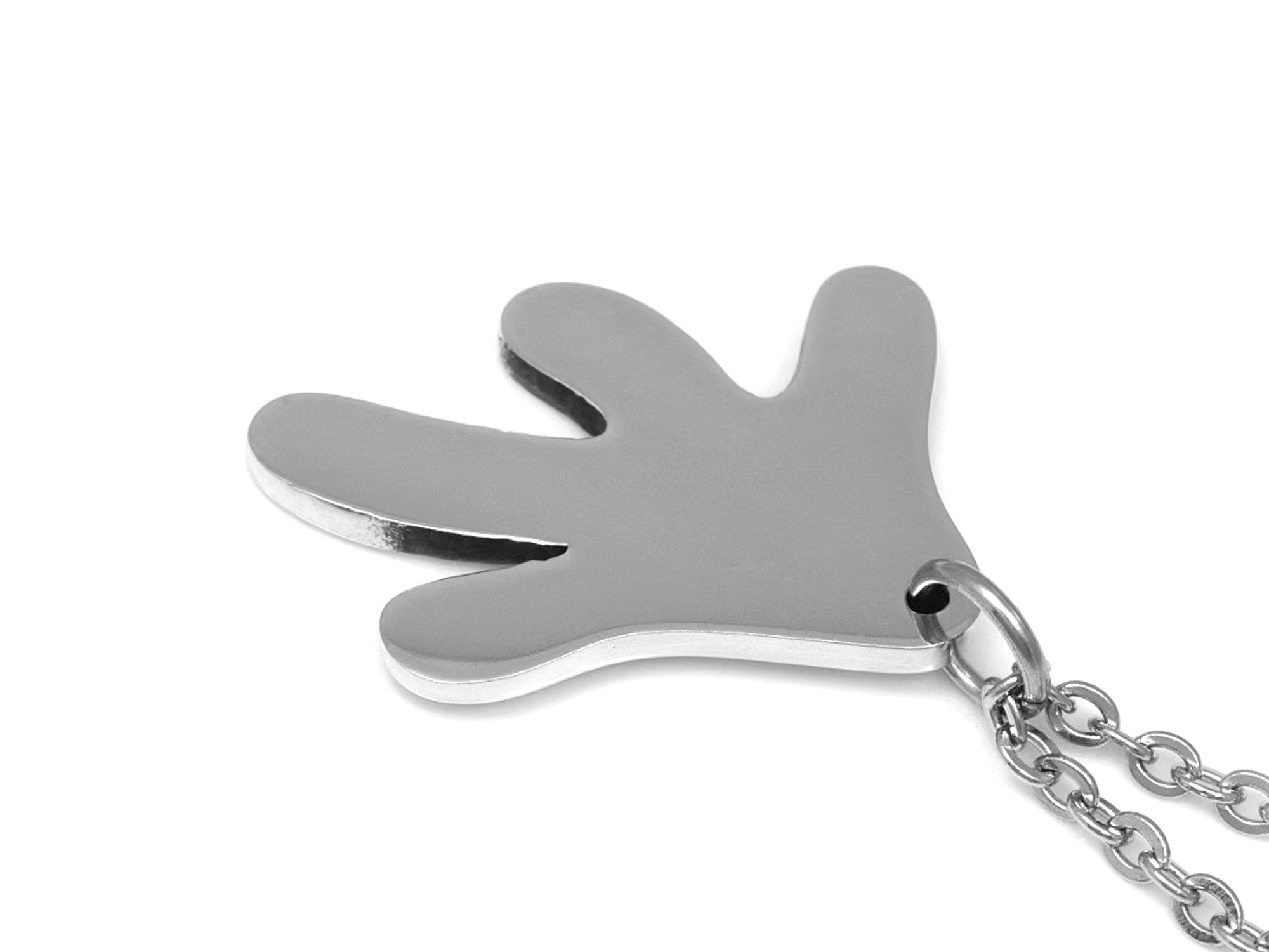 Grodspår Halsband, Groda Smycke i Tenn - 4