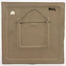 Aimo Nietosvuori (1970s) Squared Wall Plaque with Colorful Flower Decor 20 cm