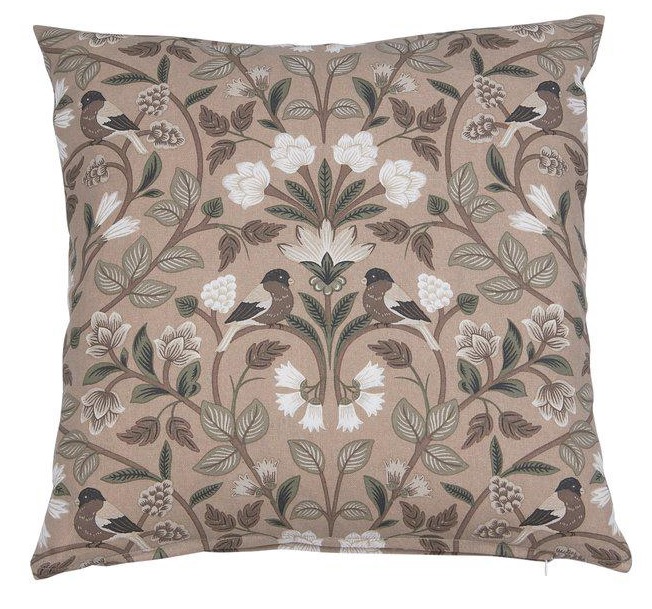 Kuddfodral Gammalsvensk beige grön lantlig stil Gårdsromantik - 2