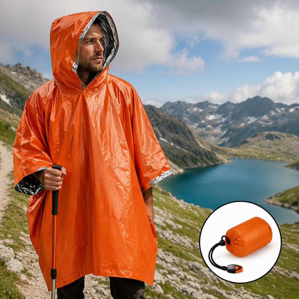 Isolerande poncho för nödsituationer - 3